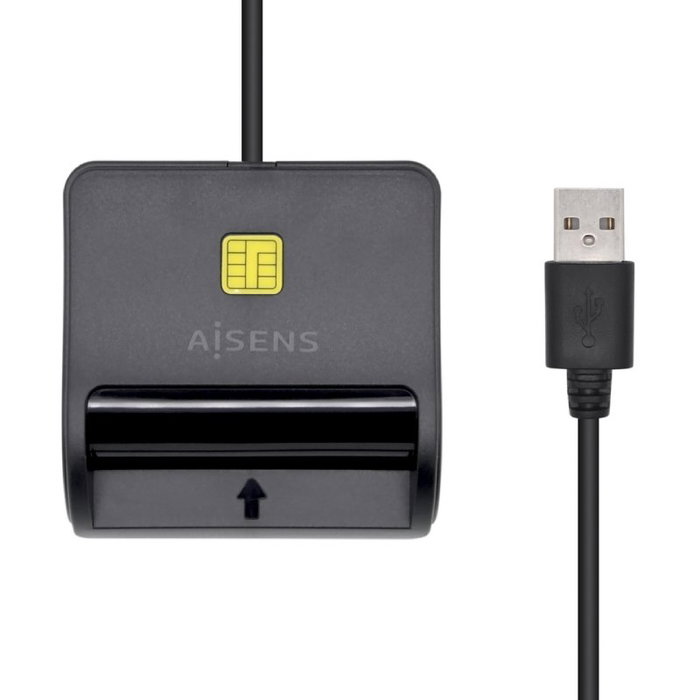Aisens Lector de tarjetas DNIe y memorias SD, SIM, MMC en negro